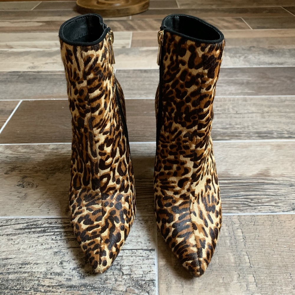 Jessica Simpson Leopard High Heel Booties - Picture 2 of 8